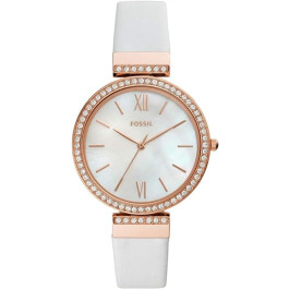 Horlogeband Fossil ES4581 Leder Wit 16mm